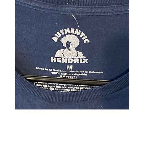 Jimi Hendrix Authentic Blue T-Shirt Mens M - Picture 3 of 3